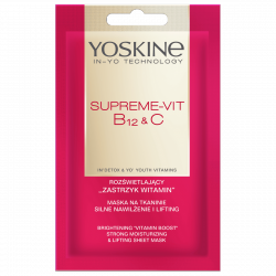YOSKINE Supreme-Vit B12&C Maska na tkaninie Silne nawilżenie i lifting