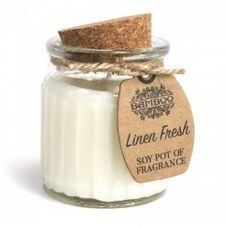 Fresh Linen Soy Scented Candle, 60g