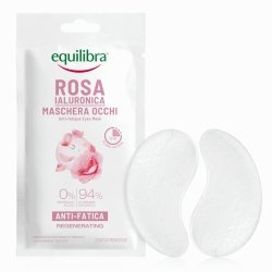 Różane płatki pod oczy z kwasem hialuronowym, Equilibra, 2szt.