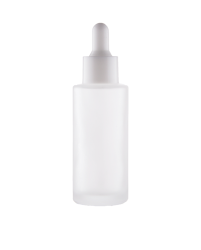Glass Bottle with Frost Effect and Pipette, 50 ml
