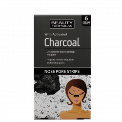 Beauty Formulas Charcoal Płatki oczyszczające na nos z aktywnym węglem