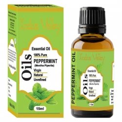 Natural Peppermint Essential Oil, Indus Valley, 15ml