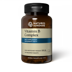 Witaminy B Kompleks, Vitamin B Complex, Nature's Sunshine, 120 tabletek