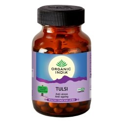 Tulsi Organic India, Suplement Diety, 60 kapsułek