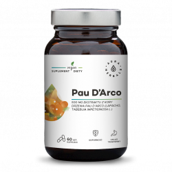 Pau D'Arco Ekstrakt z Kory 500 mg, Aura Herbals, 60 kapsułek