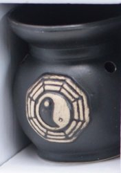 Kominek Ceramiczny Yin Yang Czarny
