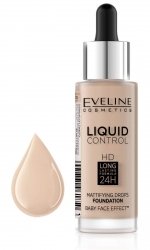 Eveline Liquid Control HD Podkład do twarzy z dropperem nr 005 Ivory
