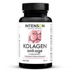 Anti-age Kolagen + Hialuron + Witamina C, Intenson, 60 tabletek