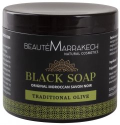 Naturalne czarne mydło oliwne Savon Noir Beaute Marrakech, 200g