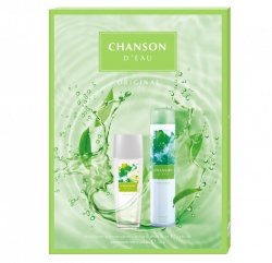 CHANSON D`EAU ORIGINAL Zestaw prezentowy (Deo naturalny spray 75ml+Deo spray 200ml)