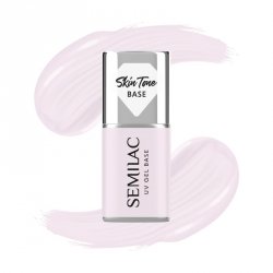SEMILAC Skin Tone Baza coverowa do lakierów hybrydowych półtransparentna Natural Pink 7 ml