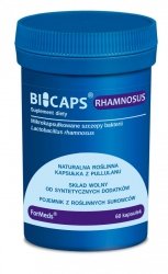 BICAPS RHAMNOSUS+, 5 mld CFU bakterii Lactobacillus Rhamnosus, Formeds, 60 kapsułek