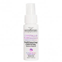 Krystaliczne serum laminujące z keratyną roślinną, do włosów zniszczonych, łamliwych i matowych, MaterNatura, 50ml