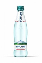 Naturalna Woda Mineralna Gazowana, butelka szklana, Borjomi, 330 ml