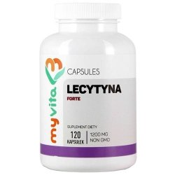 Lecytyna Forte 1200mg, Myvita, 120 kapsułek