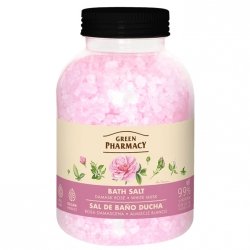 Sól do kąpieli Róża damasceńska + Białe piżmo, GREEN PHARMACY, 1000g
