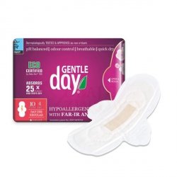 Podpaski higieniczne z paskiem anionowym NA DZIEŃ, GENTLE DAY ECO, 10 szt