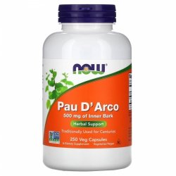 Pau D'arco 500 mg Now Foods, 250 kapsułek