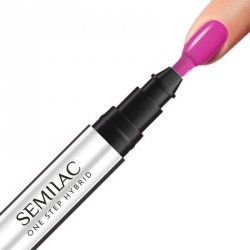 SEMILAC One Step Hybrid Lakier hybrydowy do paznokci Marker S685 Pink Purple 3 ml