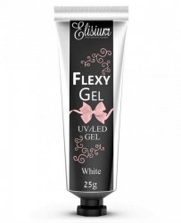 ELISIUM Flexy Gel do przedłużania paznokci UV/LED White 25g