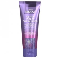 L`BIOTICA Biovax Ultra Violet for Blonds Szampon Intensywna Regeneracja i Tonowanie Koloru do włosów blond i siwych 200ml