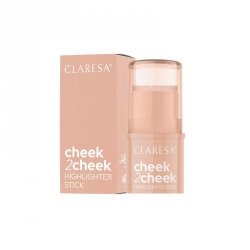 CLARESA Cheek2Cheek Kremowy rozświetlacz w sztyfcie 01 Pearl Shine