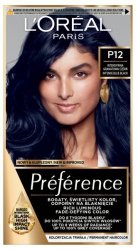 LOREAL Preference Farba do włosów nr P12 - Intensywna Granatowa Czerń  1op.