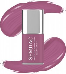 SEMILAC One Step Glossy 3in1 Lakier hybrydowy do paznokci S205 Purple Beige 7 ml