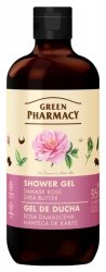 GREEN PHARMACY Żel pod prysznic - Róża Damasceńska + Masło Shea 500 ml
