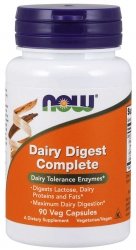 Dairy Digest Complete, NOW Foods, 90 kapsułek