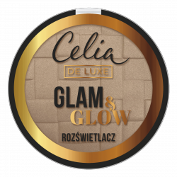 Celia De Luxe Rozświetlacz Glam & Glow nr 106 gold  9g