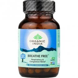 Breathe Free Organic India, диетическая добавка, 60 капсул