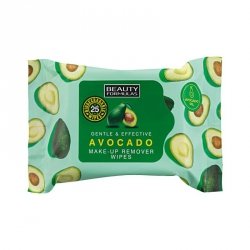 Beauty Formulas Chusteczki do demakijażu twarzy Avocado, 25szt
