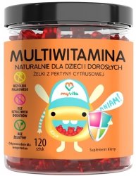 Мультивитамины для детей и взрослых, Myvita, натуральные жевательные таблетки