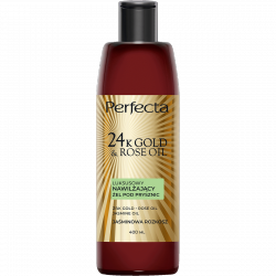 PERFECTA 24K Gold & Rose Oil Luksusowy nawilżający żel pod prysznic 400 ml