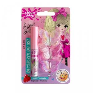 CHLAPU CHLAP Błyszczyk do ust ze spinkami do włosów truskawka 