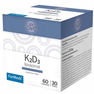 LIPOCAPS K2D3 Witamina Liposomalna, ForMeds, 30 porcji 