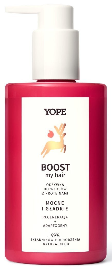 YOPE Boost My Hair Regenerująca Odżywka do włosów zniszczonych z proteinami 300ml