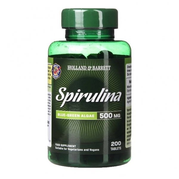 Spirulina 500mg, Holland &amp; Barrett, 200 tabletek