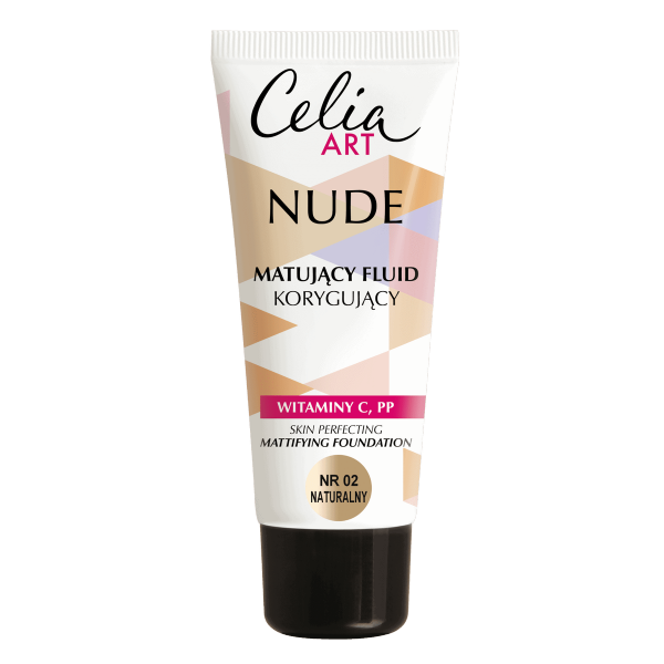Celia Art Nude Matujący Fluid korygujący nr 02 naturalny  30ml