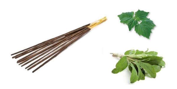 Incense Stick Sage &amp; Patchouli, 8 pcs in pack