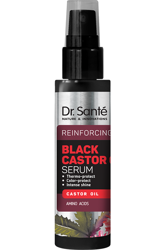 Serum do Włosów Wzmacniające z Olejem Rycynowym, Dr. Sante Black Castor Oil