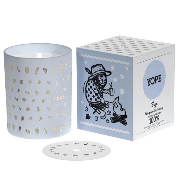 Fig Scented Candle, Yope, 100% Natural