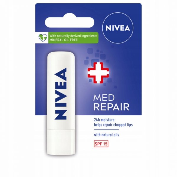 NIVEA Lip Care Regeneracyjna pomadka do ust Med Repair 4.8 g
