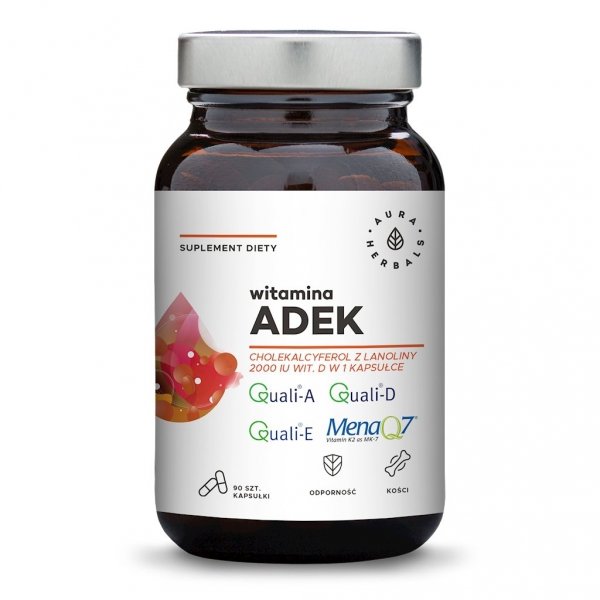 Vitamin ADEK, Aura Herbals, 90 capsules