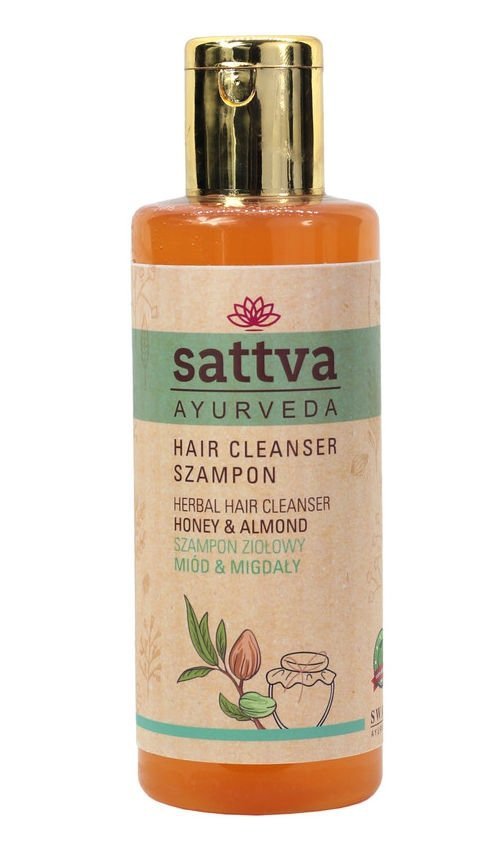 Honey &amp; Almond Natural Hair Shampoo, Sattva, 210 ml