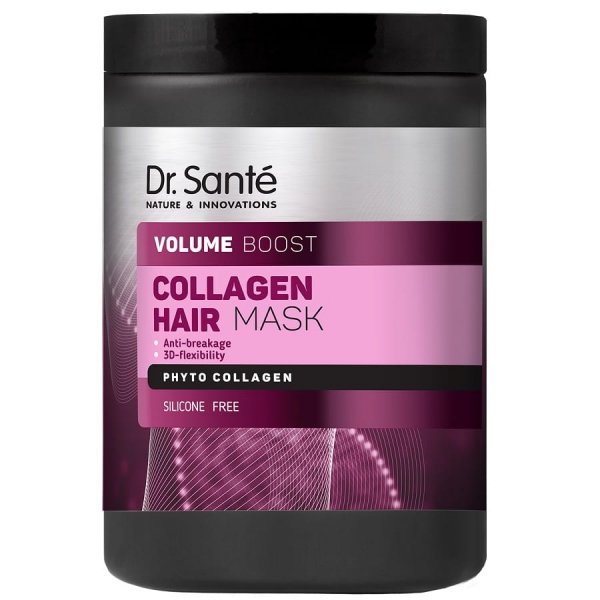 Maska Do Włosów Kolagenowa Zwiększająca Objętość, Dr.Sante Collagen Hair, 1000ml
