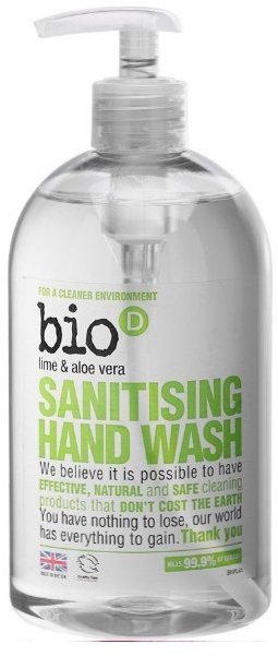 Bio-D Lime &amp; Aloe Vera Cleansing Hand Wash – 500ml