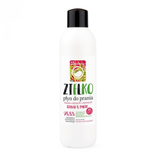 Płyn do Prania Tkanin Czarnych i Ciemnych – Granat i Imbir ZIELKO, 1000ml