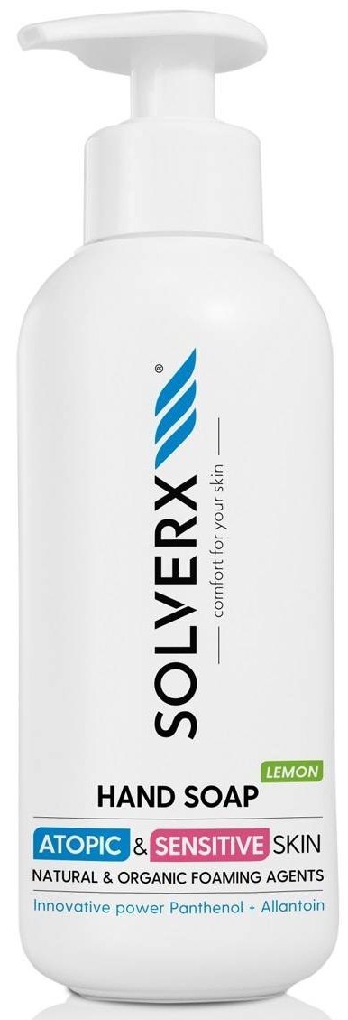 Lemon Liquid Hand Soap for Sensitive Skin, SOLVERX